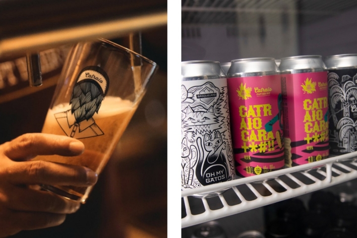 Além de ter cervejas próprias, a Catraio é também uma bottle shop (foto Catraio) 