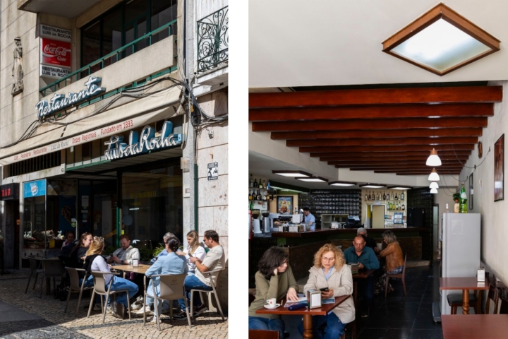 A fachada com néons é um ícone do centro de Beja