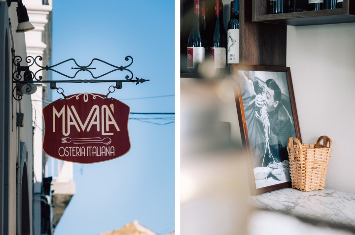 A Osteria Mavalà fica na Baixa de Faro e lembra uma casa tradicional italiana