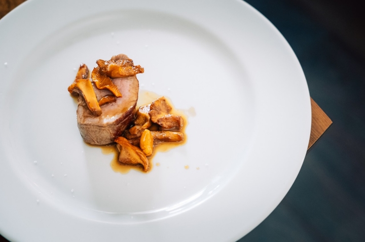 Vitela branca de Mirandela e cogumelos