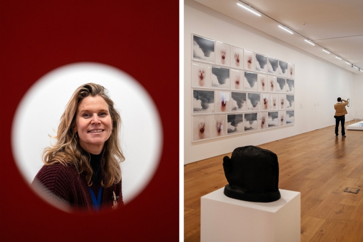 Aveline de Bruin é a responsável pelo centro de arte e faz a curadoria das exposições