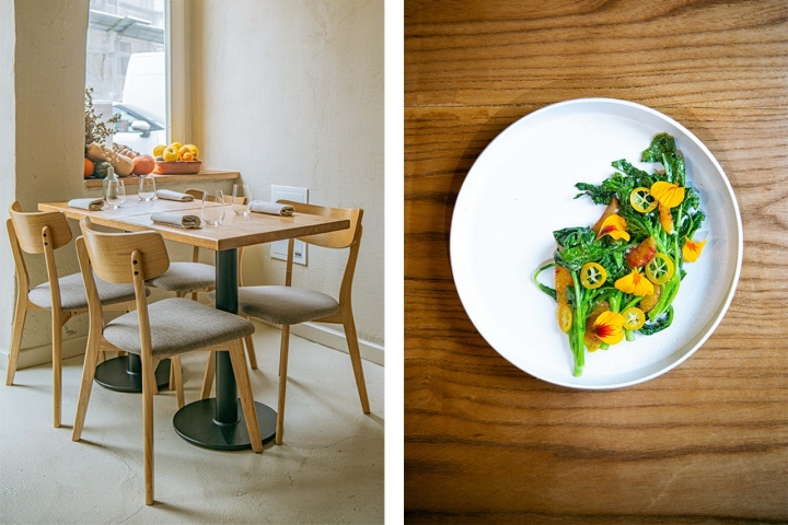 Os brocolinis temperados com caril e kumquat são um exemplo da frescura e complexidade do Ciclo