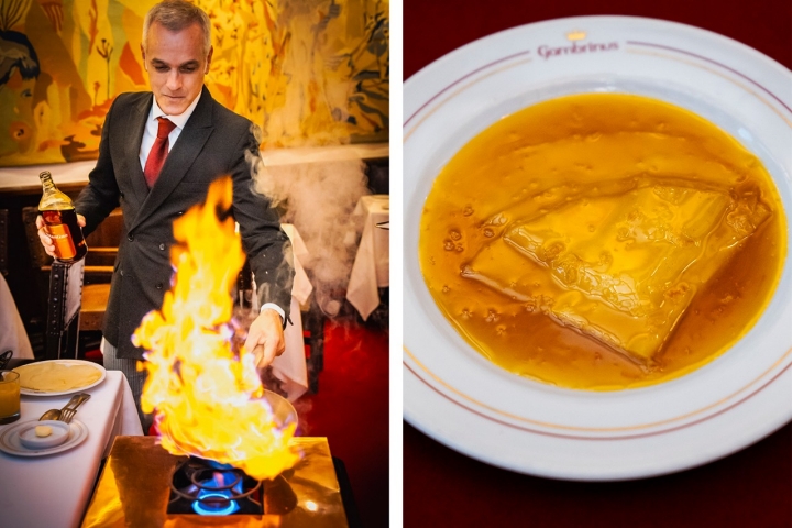 Imagen doble, crepes y flambeado