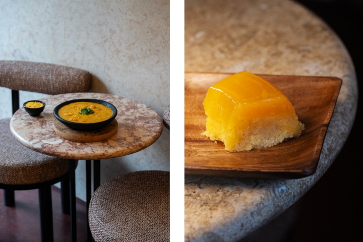 A moqueca de camarão e o quindim são dois essenciais da cozinha brasileira e do Comida de Santo