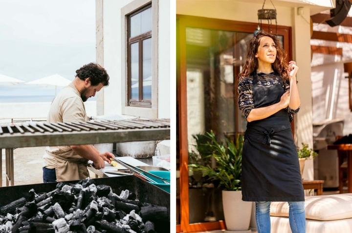 A Residência de João Rodrigues passa por Lisboa a 14 e 15 de Junho. Marsia Mohamed Taha, à direita, junta-se ao chef e a Alexandre Silva para um jantar no Fogo a 14 de Junho ©Residência