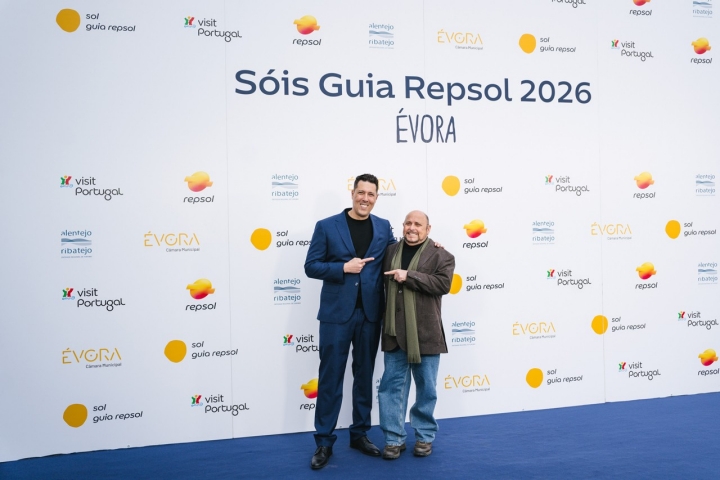 Rui Silvestre, do Fifty Seconds em Lisboa (2 Sóis Guia Repsol) e Henrique Leis, chef do restaurante em nome próprio em Loulé (1 Sol Guia Repsol)