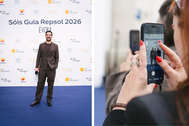 Tal como em 2025, Renato Duarte iniciou a transmissão em streaming da Gala com entrevistas a partir do photocall 