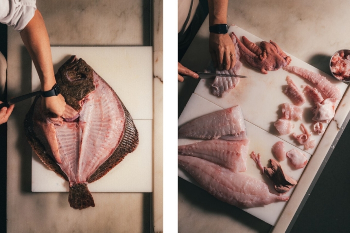 O aproveitamento integral do peixe é uma das práticas sustentáveis diárias do Vista (Foto: Afonso Sousa)