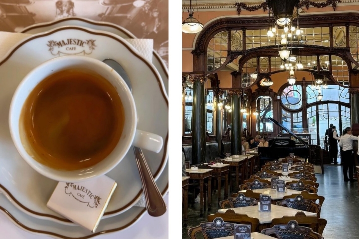 O Majestic mantém a herança dos grandes cafés do início do século XX (Foto ©Majestic). 