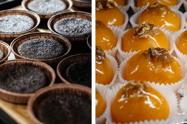 Bolinhos de chocolate e nozes de Cascais: a vitrine desta casa é bela e farta