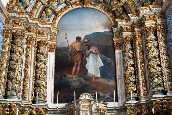 Na Igreja Matriz de Figueiró dos Vinhos, a obra de José Malhoa coloca Cristo nas Fragas de São Simão
