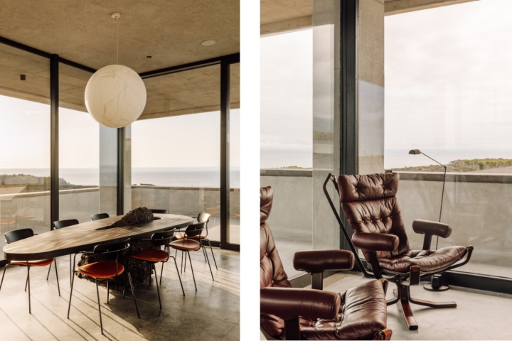 O restaurante Latitude tem vista para o oceano e para as vinhas