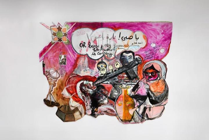 “A mãe de David e Golias”, de 2019, é uma das obras de Mounira Al Sol que pode ver no Museu de Arte Contemporânea de Serralves 