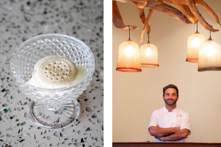 Marcelo Santos comanda a cozinha do Azeitona e criou um doce da casa para o hotel