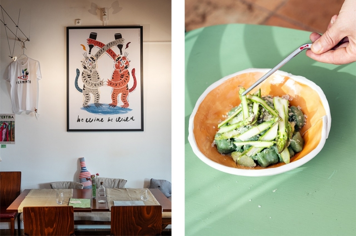 O gnochi de urtigas, a 18 euros, à direita, é um dos pratos da carta de Verão