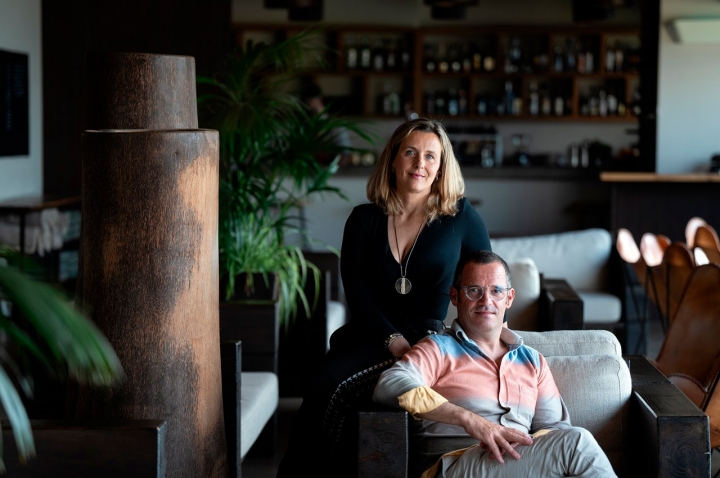 Os proprietários dos dois hotéis, Catarina e João Reis, do grupo Singular Properties.