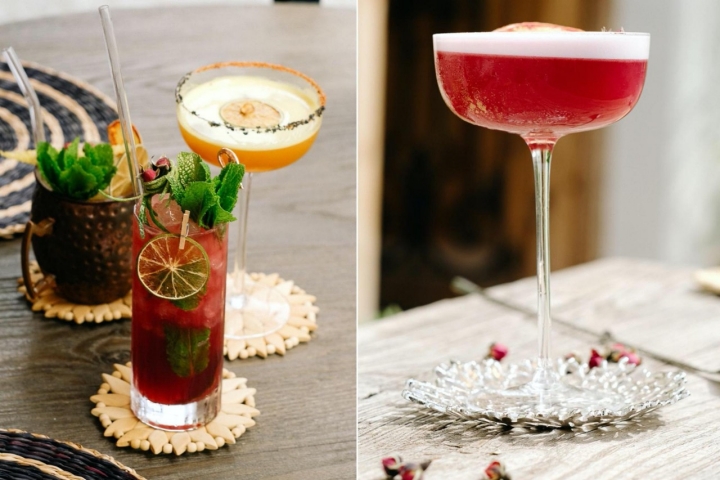 dos cócteles de la coctelería La Salita