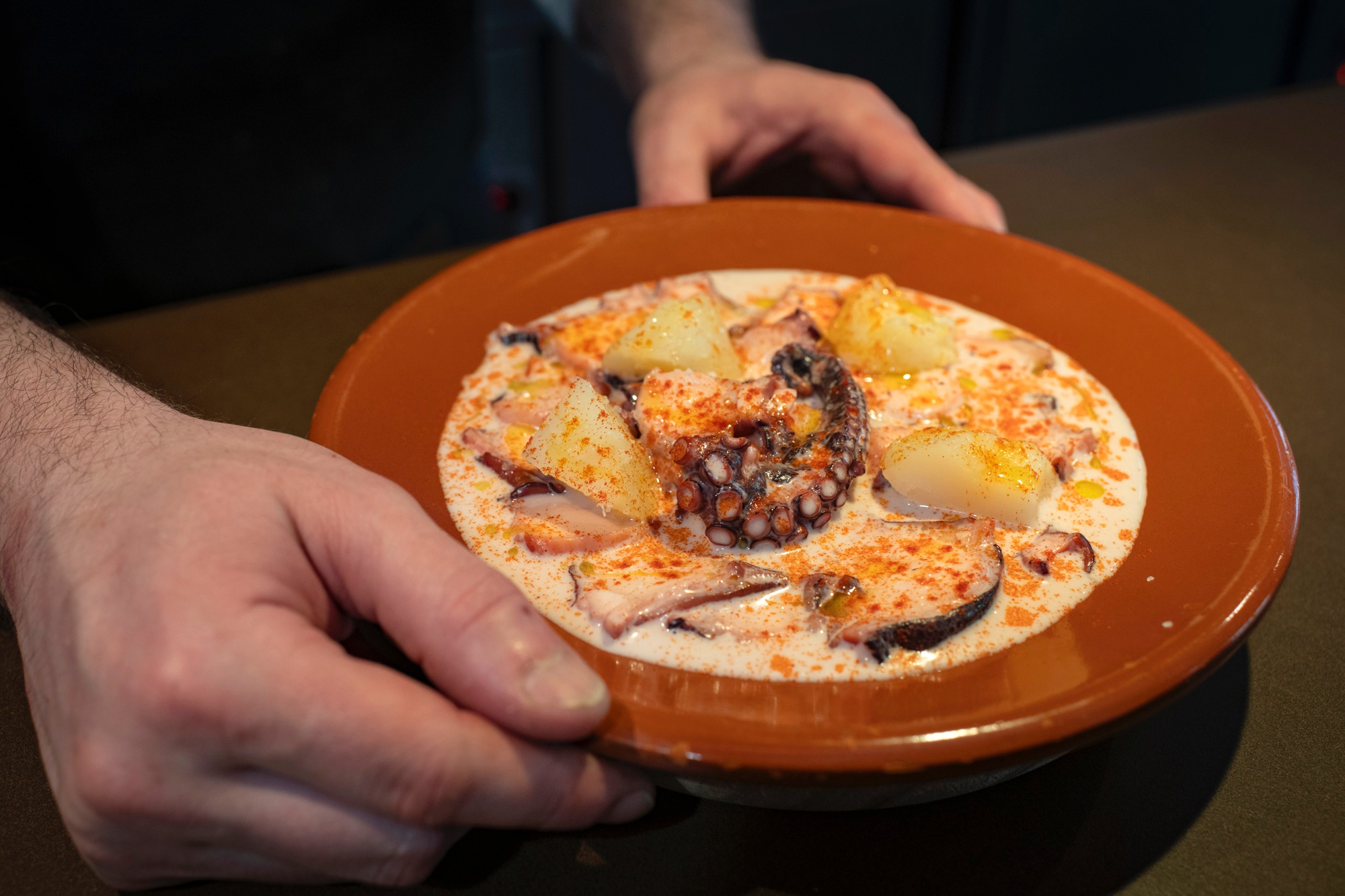 Pulpo a feira versión Taberna Sacra.