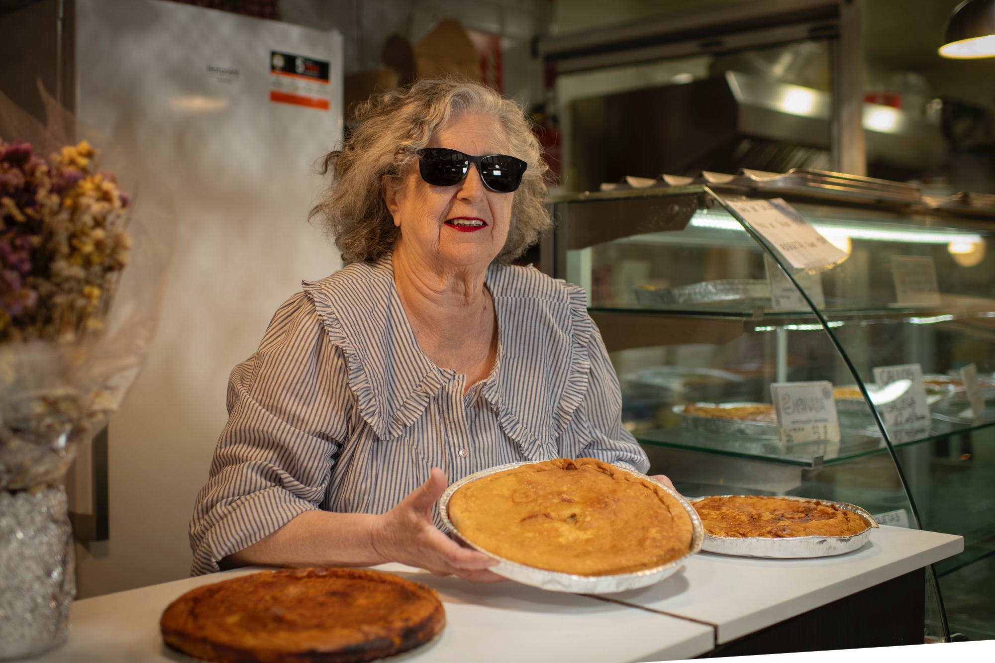 Gloria Díaz Fernández, la matriarca, procede de Viveiro (Lugo).