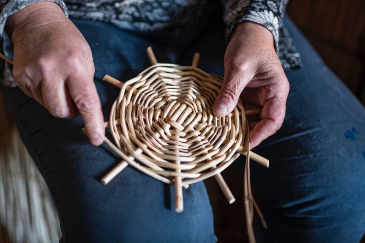 Artesanía de mimbre del Taller Artesano José Luis de Cuenca