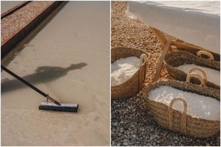 La cosecha de la sal se realiza de forma manual