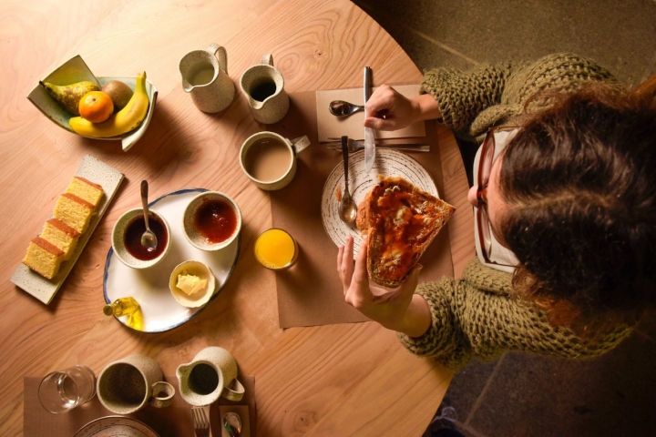 Desayuno en Arrueiro (Laxe, A Coruña).