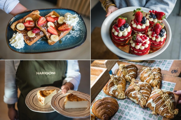 Varios dulces de la cafetería Narigoni.