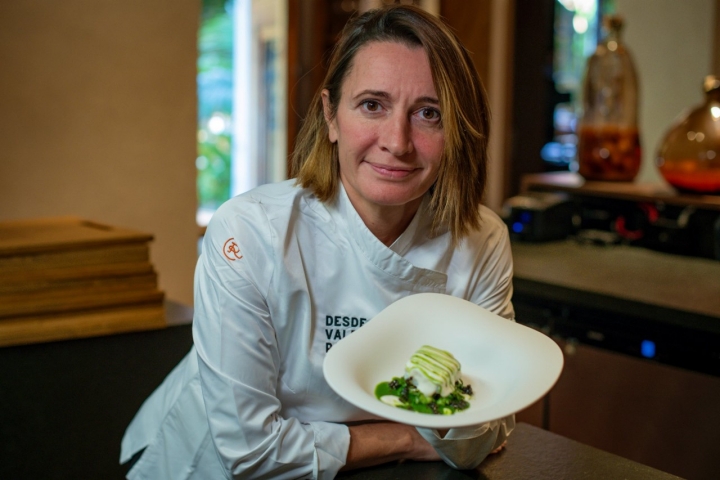 Begoña Rodrigo de La Salita con su plato