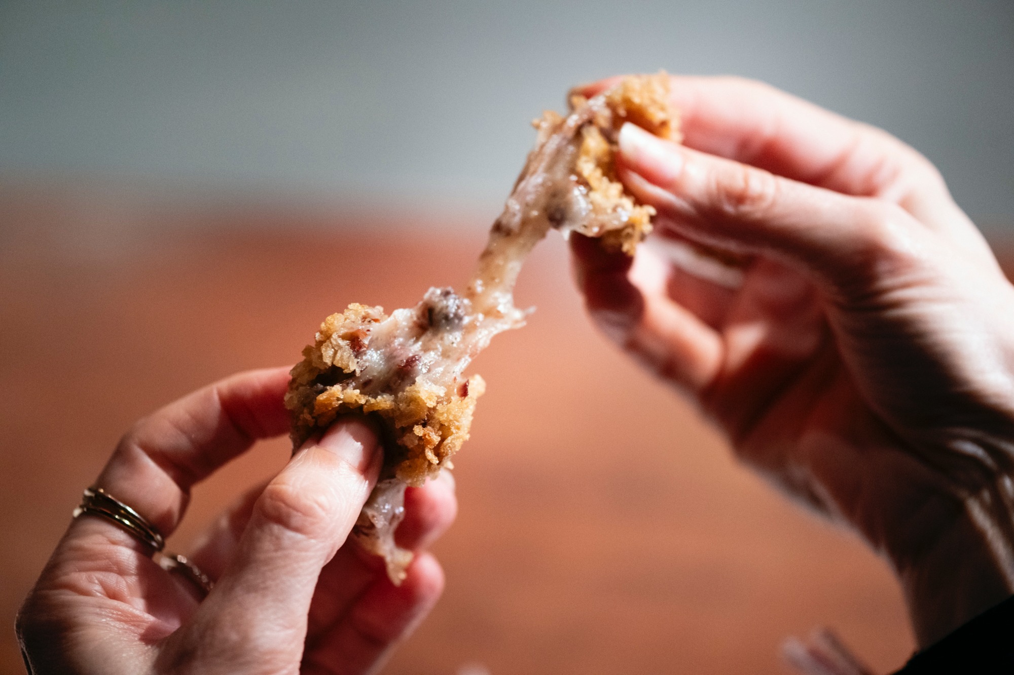 Croqueta-mochi de jamón ibérico de bellota 