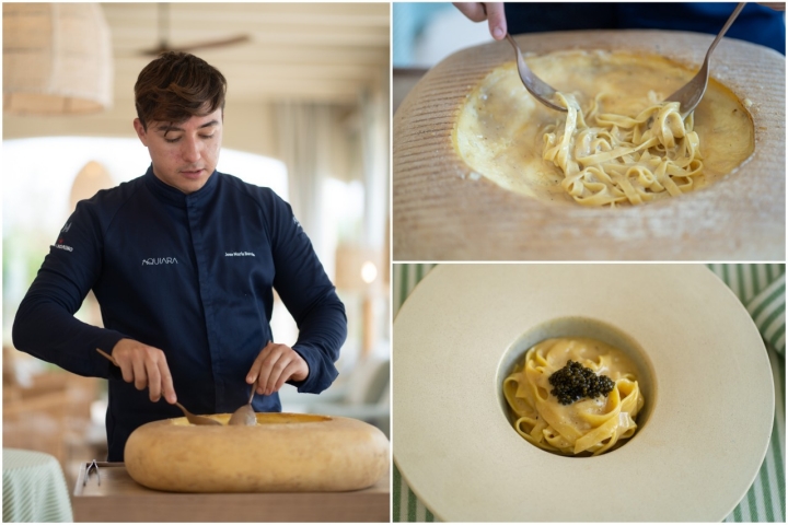 Preparando los tallarines Annua Signature.