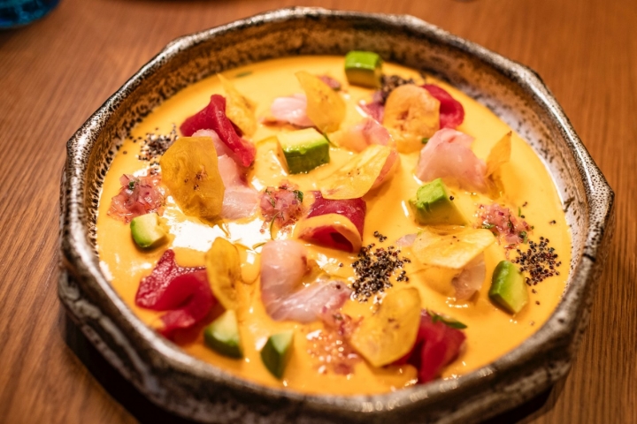 Tiradito sureño de atún rojo.
