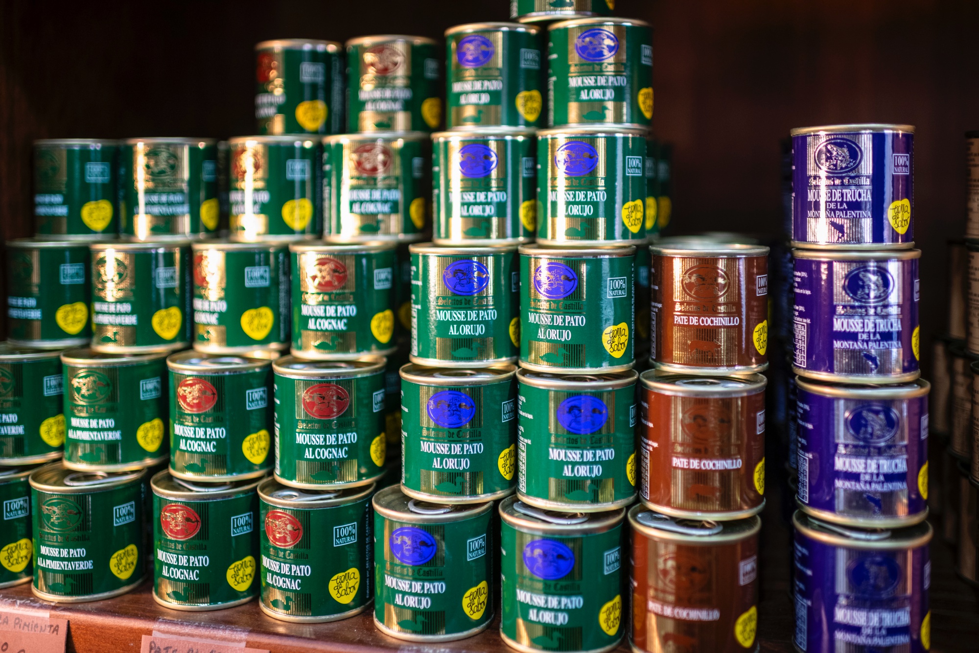 En una zona de caza nunca pueden faltar los surtidos de paté y mousse.