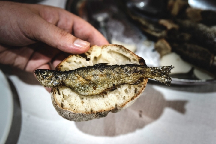 Merendeiro Da Berxa Mesía trucha frita