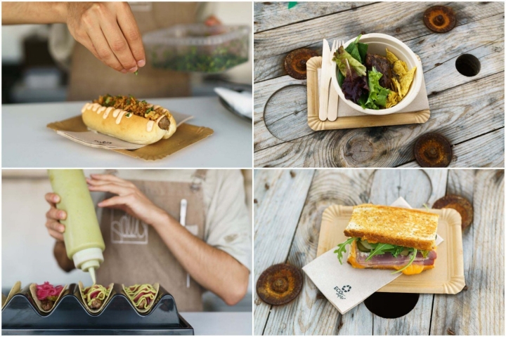 Perrito de papada ibérica, mogote ibérico con mole verde, tacos de ibérico y pastrami de lacón.