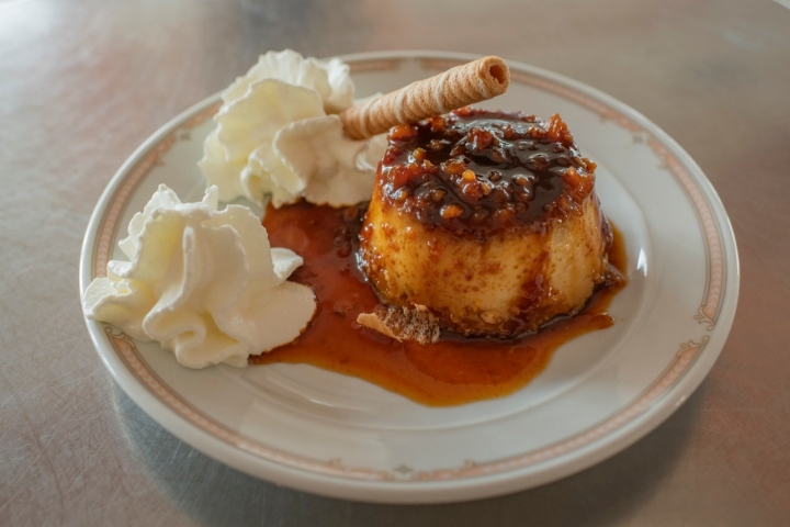 Restaurante O Castro Flan de castañasv
