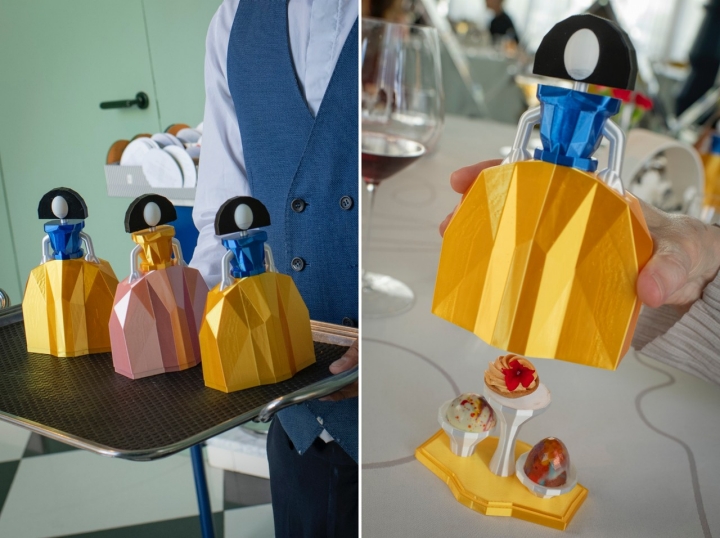 Las meninas impresas en 3D en el propio restaurante albergan la sorpresa final