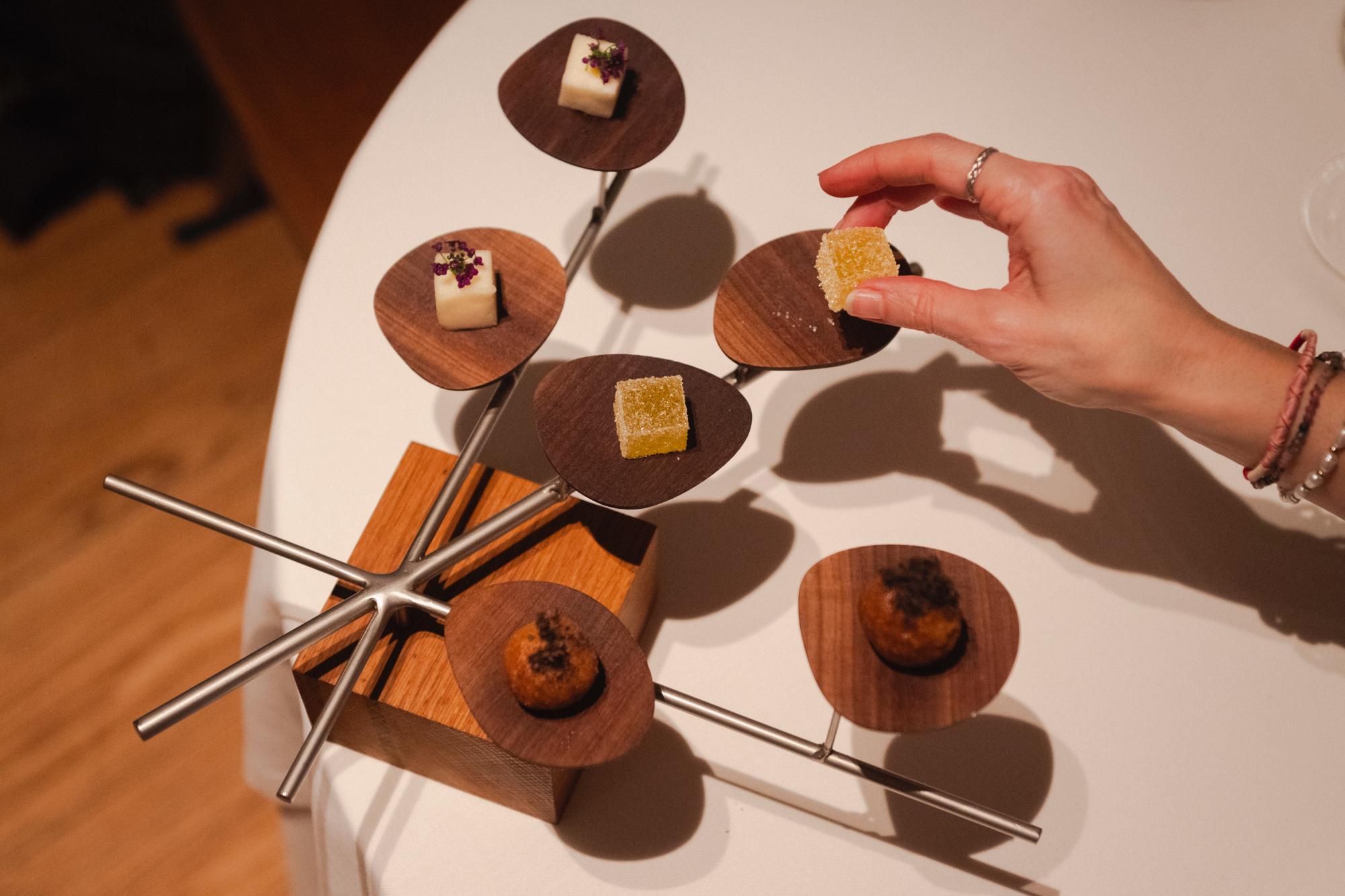 Petit four para los postres