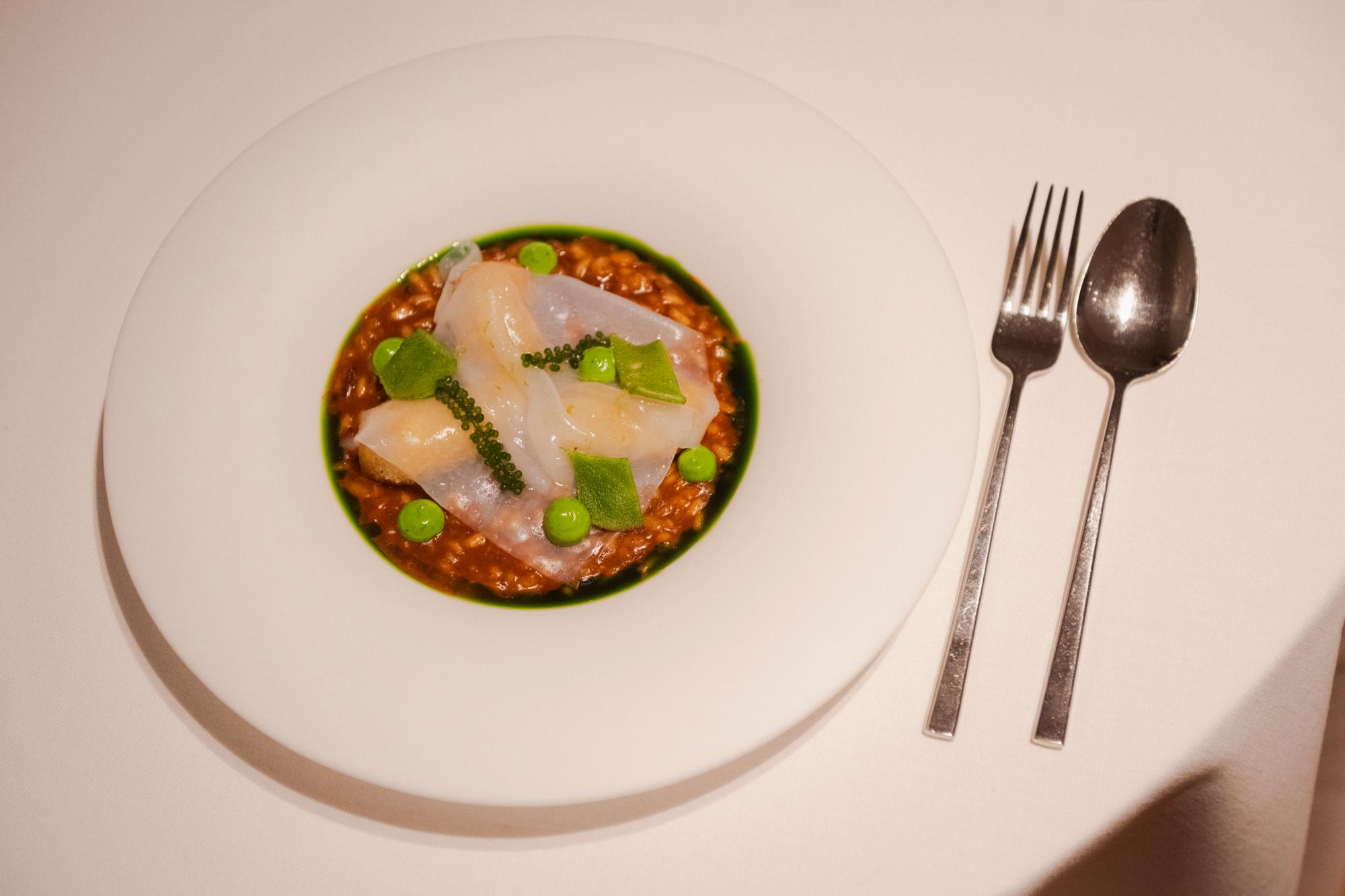 Arroz meloso de calamar