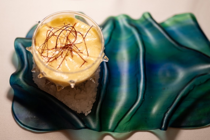 MITJORNEscabeche gambas, erizos y calçots