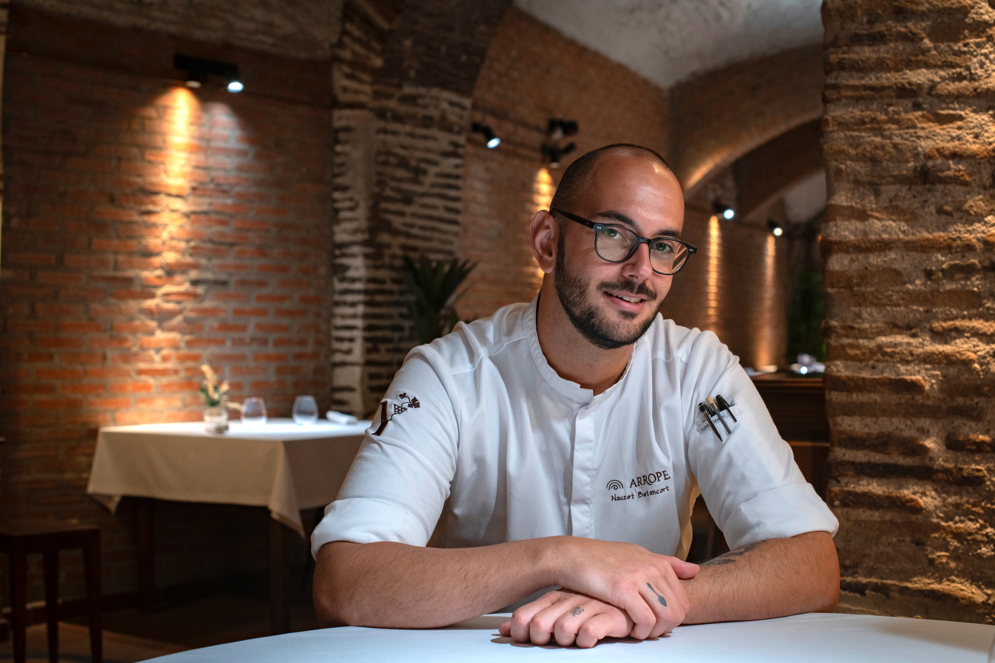 Nauzet Betancort,  jefe de cocina de Arrope.