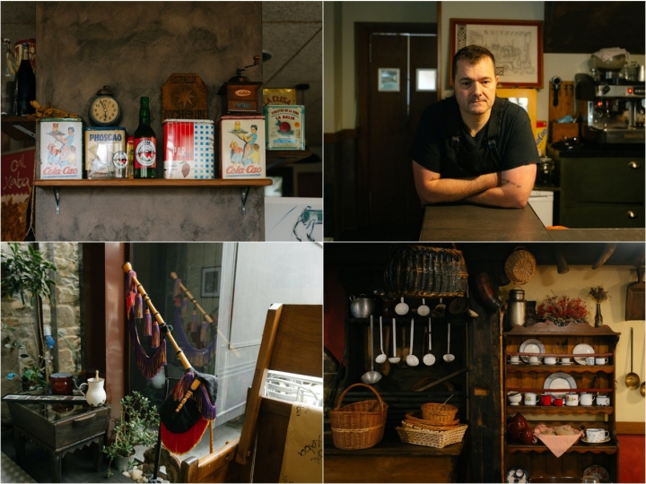 Decoración del restaurante Ca'l Xabú (Asturias).