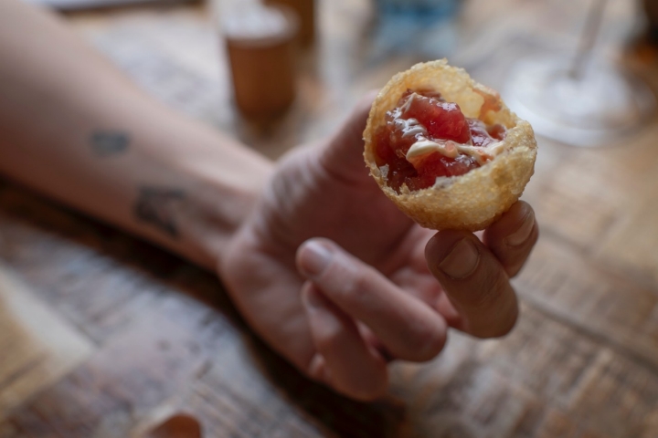 Atún rojo en un bocado.