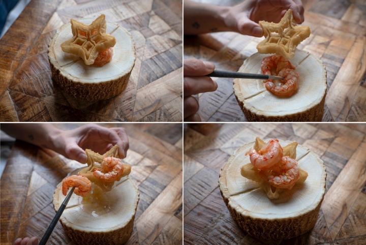 Caballito de gamba roja.