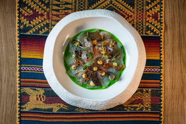 Sashimi de lubina de Aquanaria.