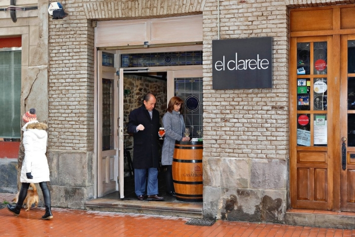 En la parte vieja de la capital vasca.