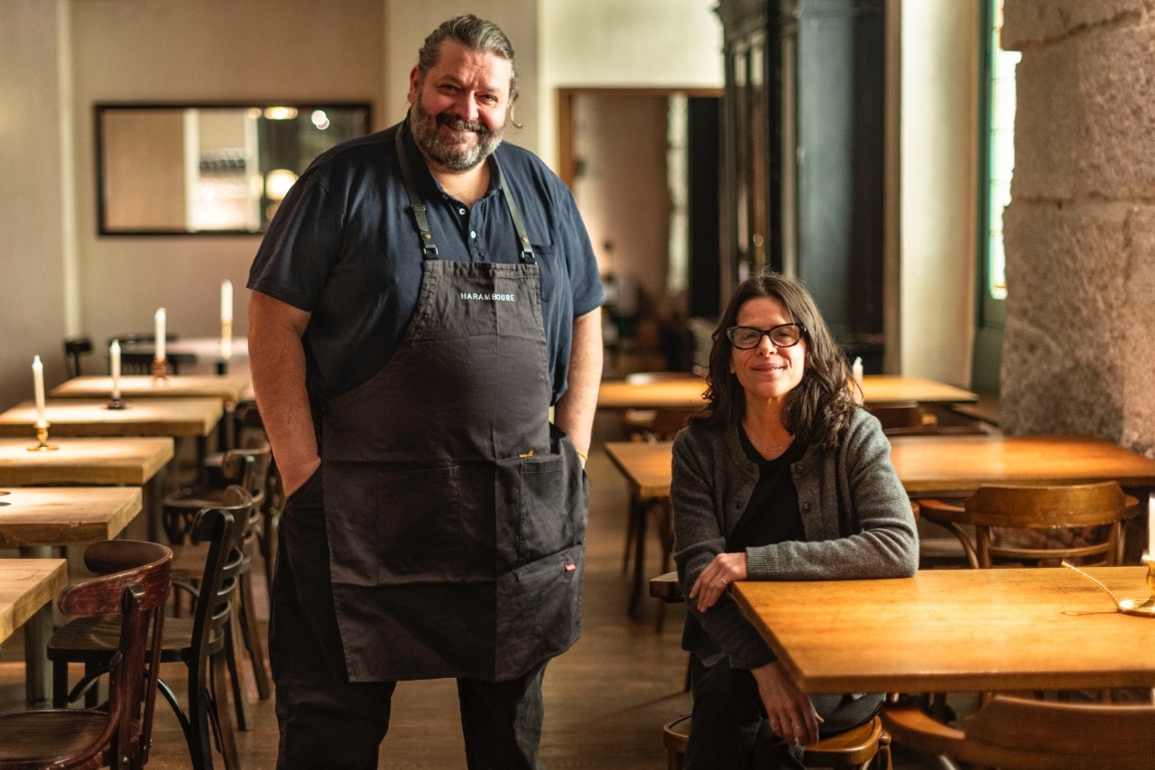 Patxi Zumárraga y su socia, la argentina de origen vasco francés, Patricia Haramboure 