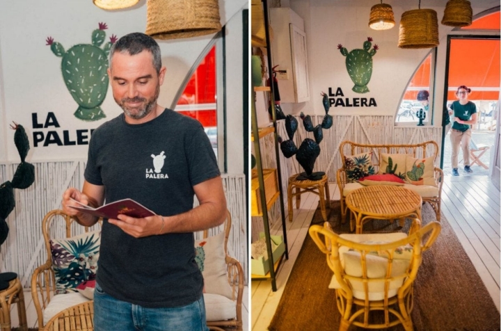 El nombre de la 'La Palera' se les ocurrió paseando por el Parque Natural de Calblanque. Y ahora el cactus lo inunda todo.