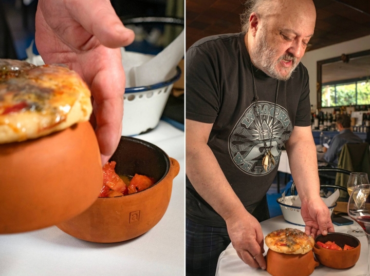 El pan con tomate con su mollete  se sirve junto a la tortilla Vaga
