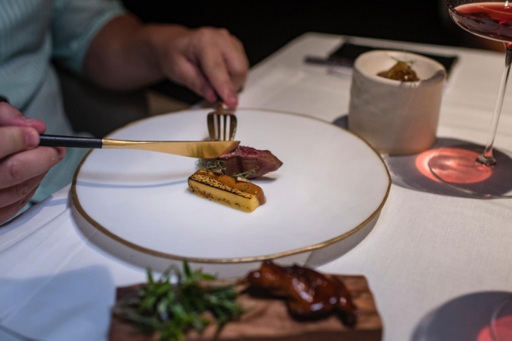 Plato de pichón del restaurante San Hô.