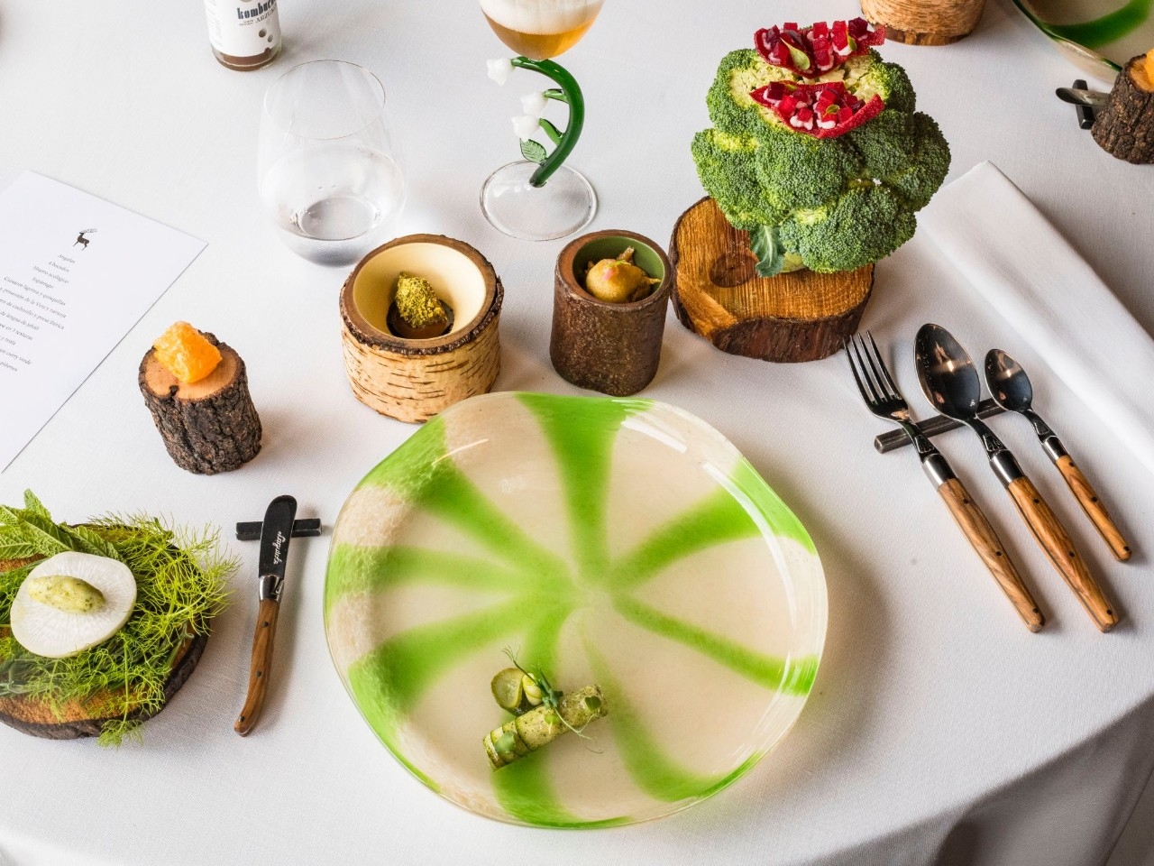 Pases del huerto ecológico del restaurante Taller Arzuaga (Valladolid).